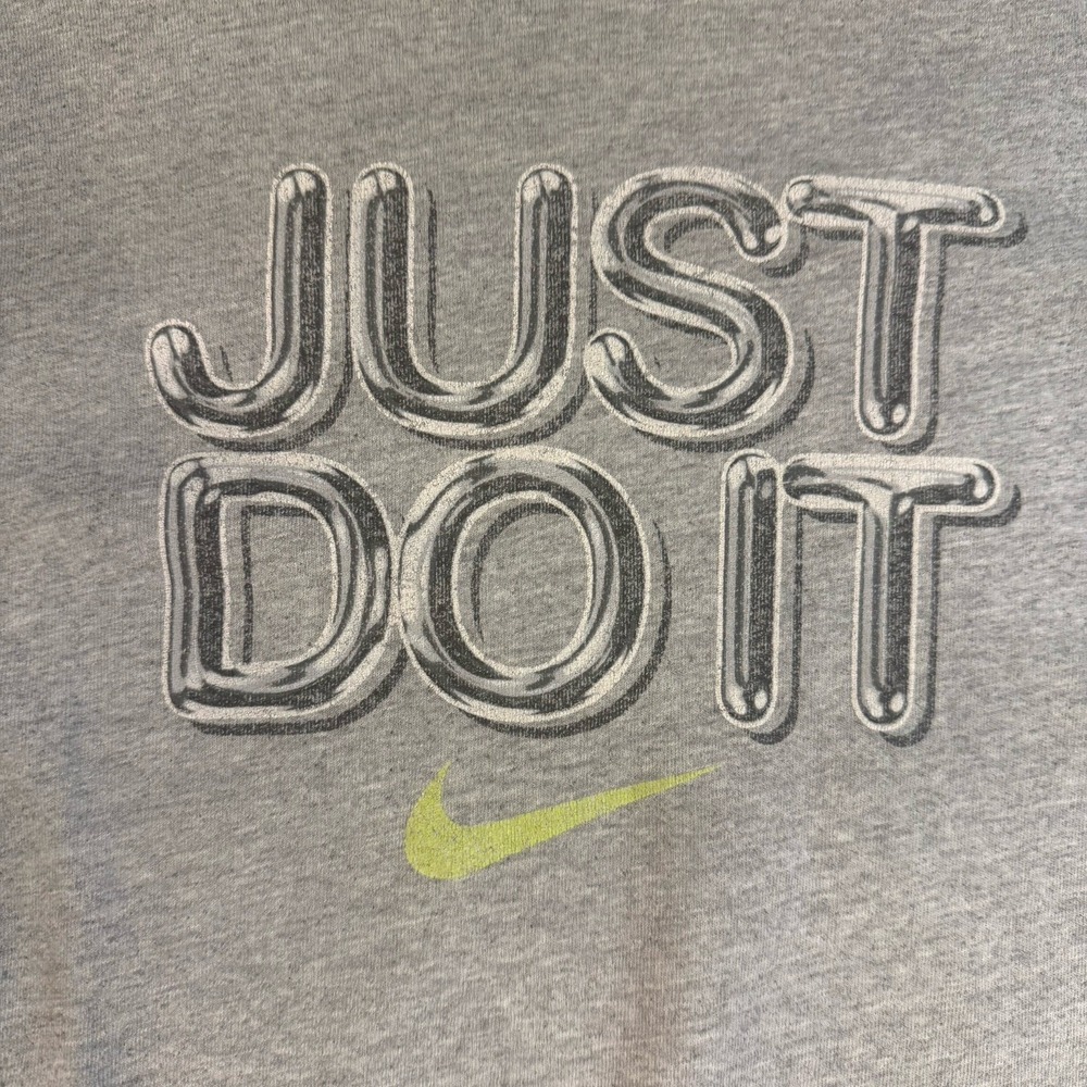 Nike Just Do It T Shirt Mens XL Gray Graphic Swoosh Tee